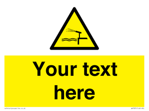 Custom warning water cannon